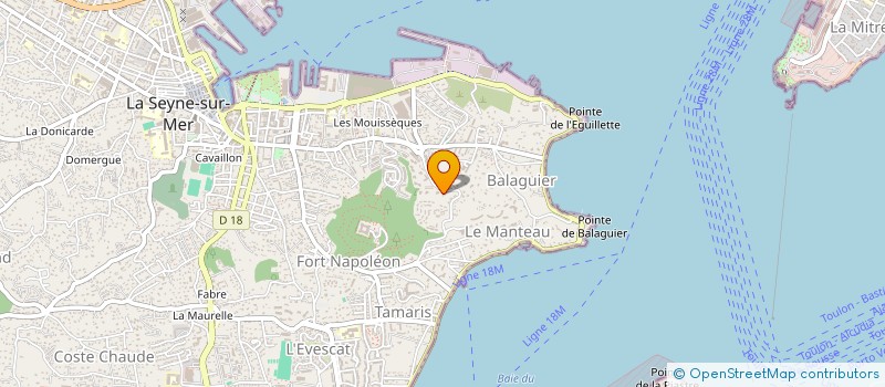 localisation de l'entreprise COLLINES DE TAMARIS VILLAS à LA SEYNE SUR MER