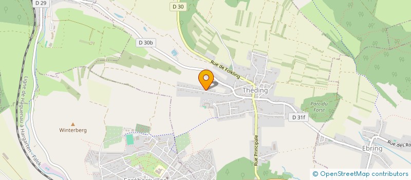 localisation de l'entreprise COLLINES DU HERAPEL  THEDING