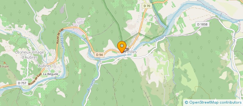 localisation de l'entreprise COLLINES DU PARADIS  SAINT-MAURICE-SUR-EYGUES