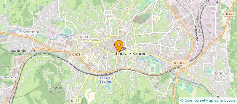 localisation de l'entreprise COLLINET VANESSA à LONS-LE-SAUNIER