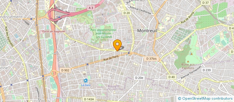 localisation de l'entreprise COLLINS à MONTREUIL