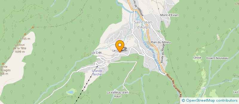 localisation de l'entreprise COLLINS SKI  SAINT JEAN D'AULPS