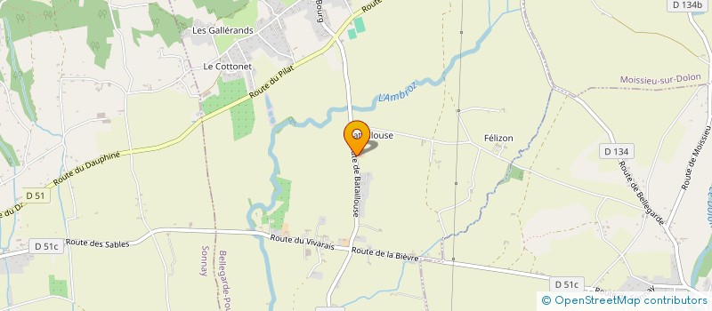 localisation de l'entreprise COLLION  BELLEGARDE-POUSSIEU