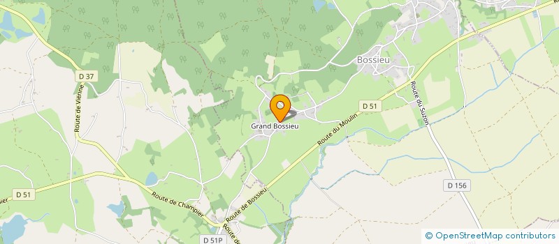 localisation de l'entreprise COLLION TP  BOSSIEU