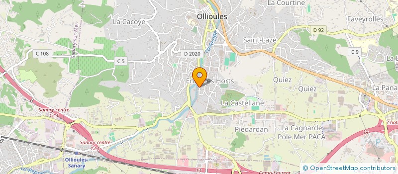 localisation de l'entreprise COLLISION à OLLIOULES