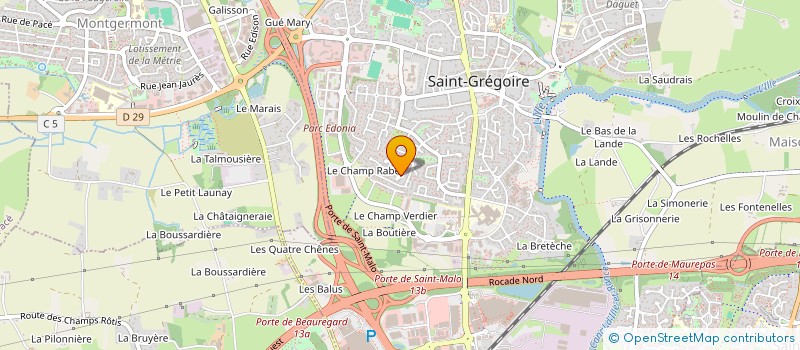 localisation de l'entreprise COLLMATE à SAINT-GREGOIRE