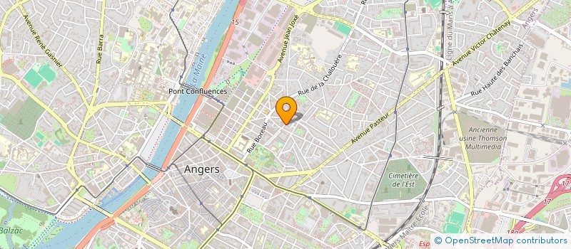 localisation de l'entreprise COLLOBERT INVEST à ANGERS