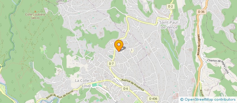 localisation de l'entreprise COLLOISE DE GESTION IMMOBILIERE à LA COLLE-SUR-LOUP