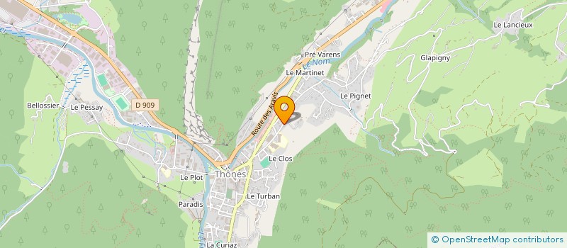localisation de l'entreprise COLLOMB- PATTON CARETTE à THONES