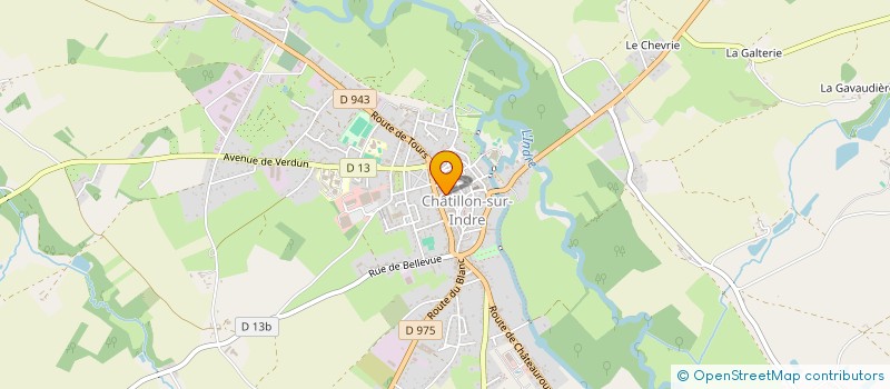 localisation de l'entreprise COLLOMBET SARL à CHATILLON-SUR-INDRE