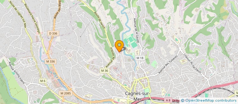 localisation de l'entreprise COLLONGE  CAGNES-SUR-MER