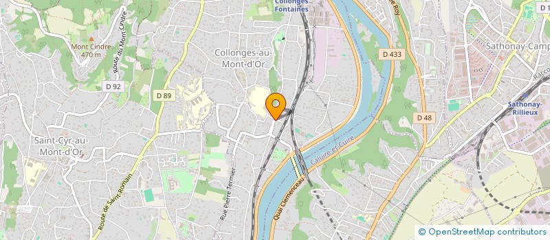 localisation de l'entreprise COLLONGES SAINT MARTIN  COLLONGES-AU-MONT-D'OR
