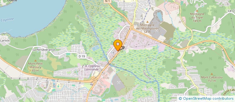 localisation de l'entreprise COLLONGUE  CAYENNE