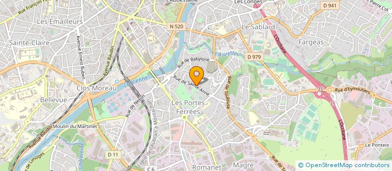 localisation de l'entreprise COLLOQUE RH ISFOGEP à LIMOGES
