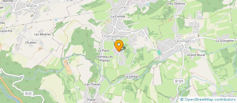 localisation de l'entreprise COLLOUD GAEL à CHAMPANGES
