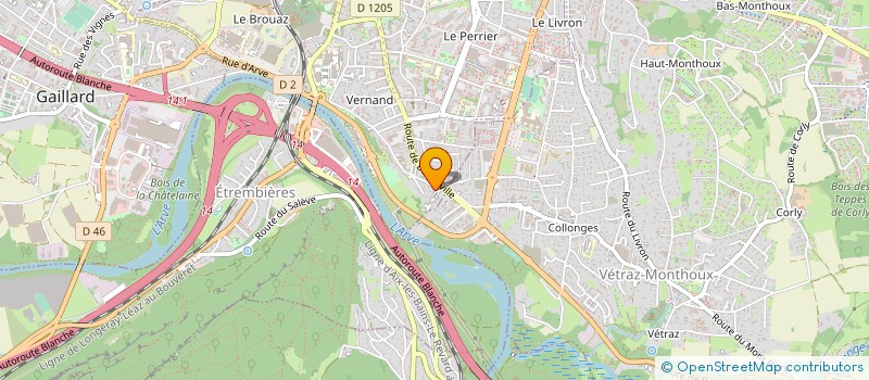 localisation de l'entreprise COLLOUD GEOMETRE-EXPERT  ANNEMASSE