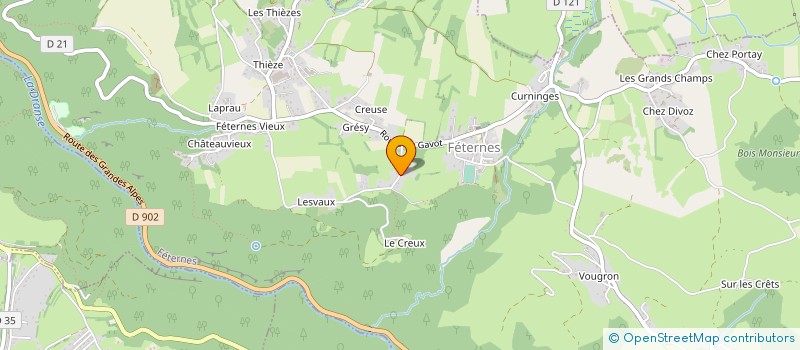 localisation de l'entreprise COLLOUD YANN RAMONAGE  FETERNES