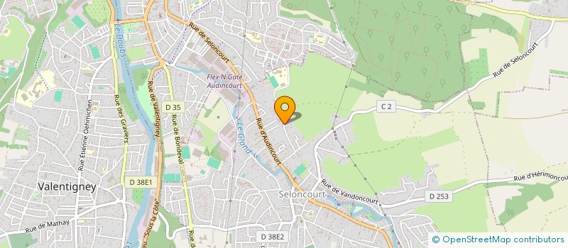 localisation de l'entreprise COLLYNE  SELONCOURT