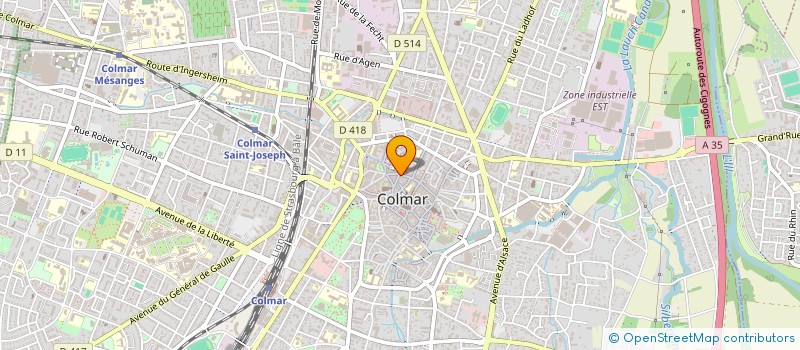 localisation de l'entreprise COLMALINE  COLMAR