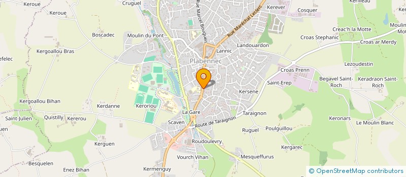 localisation de l'entreprise COLMANS PAYSAGE  LE DRENNEC