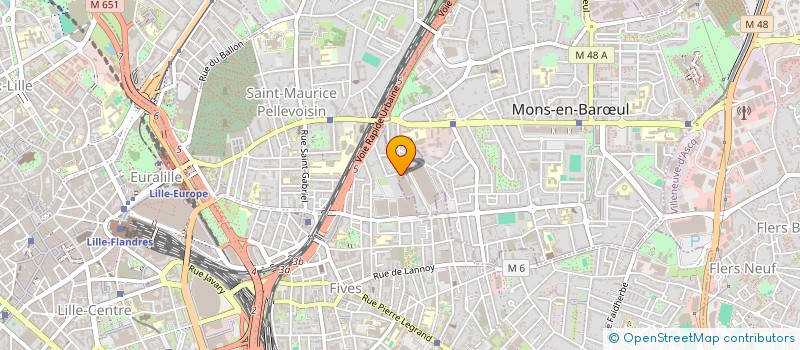 localisation de l'entreprise COLMANT CUVELIER SA à LILLE