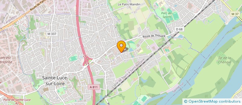 localisation de l'entreprise COLMANT INVESTISSEMENT  SAINTE-LUCE-SUR-LOIRE