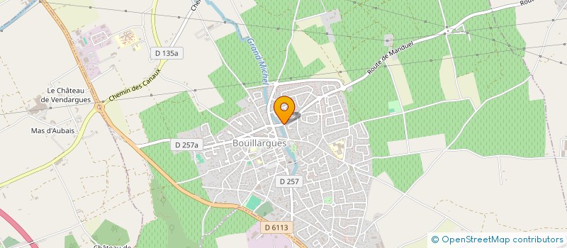 localisation de l'entreprise COLMAR  BOUILLARGUES