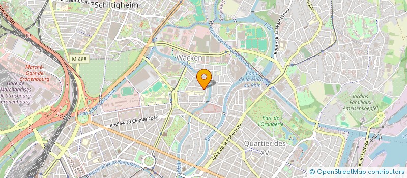 localisation de l'entreprise COLMAR 99 à STRASBOURG