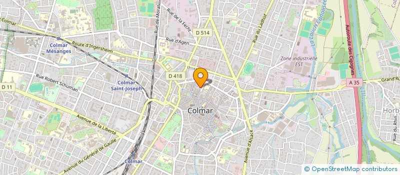 localisation de l'entreprise COLMAR AGGLOMERATION  COLMAR