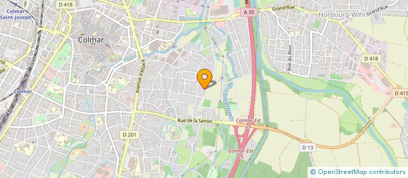 localisation de l'entreprise COLMAR AURORE ROLLER SKATING  COLMAR