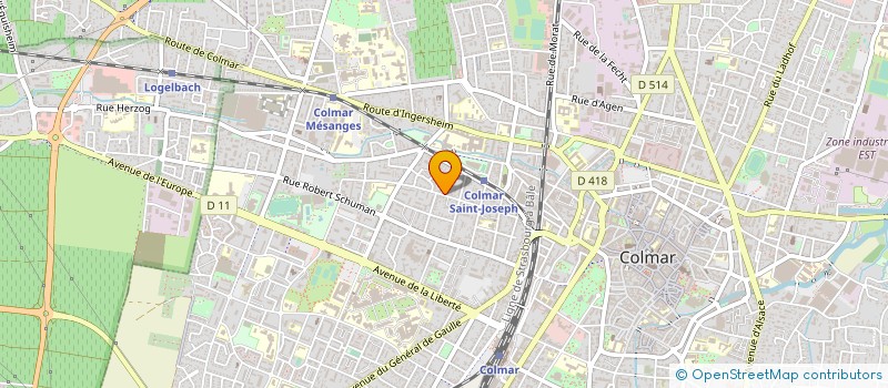 localisation de l'entreprise COLMAR BASKET ASSOCIATION  COLMAR
