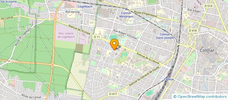 localisation de l'entreprise COLMAR BASKET CENTRE ALSACE  COLMAR
