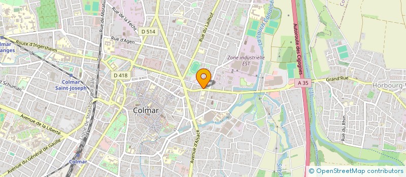 localisation de l'entreprise COLMAR BILLARD CLUB  COLMAR