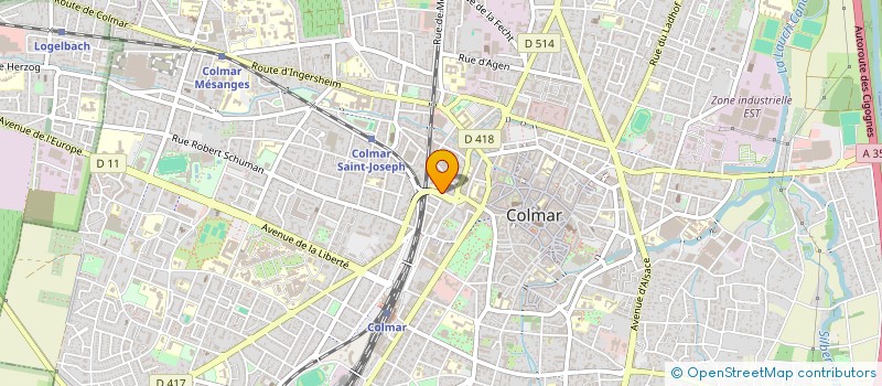 localisation de l'entreprise COLMAR BOUGE  COLMAR