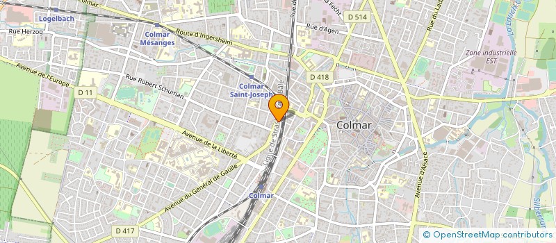 localisation de l'entreprise COLMAR ETANCHEITE COUVERTURE  COLMAR