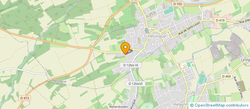 localisation de l'entreprise COLMAR LITERIE à HESINGUE