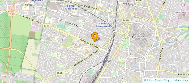 localisation de l'entreprise COLMARIENNE DES EAUX  COLMAR