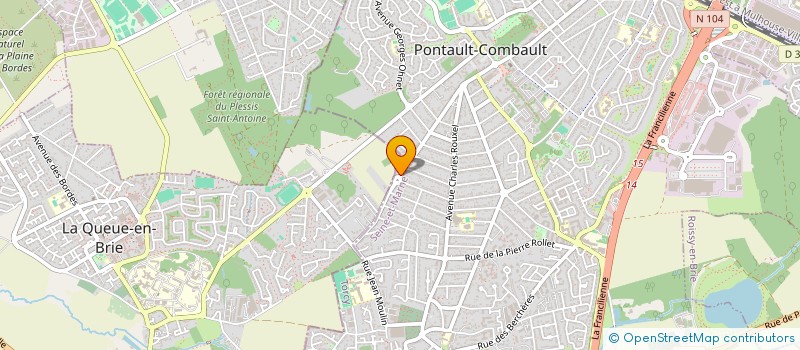 localisation de l'entreprise COLMAV à PONTAULT-COMBAULT
