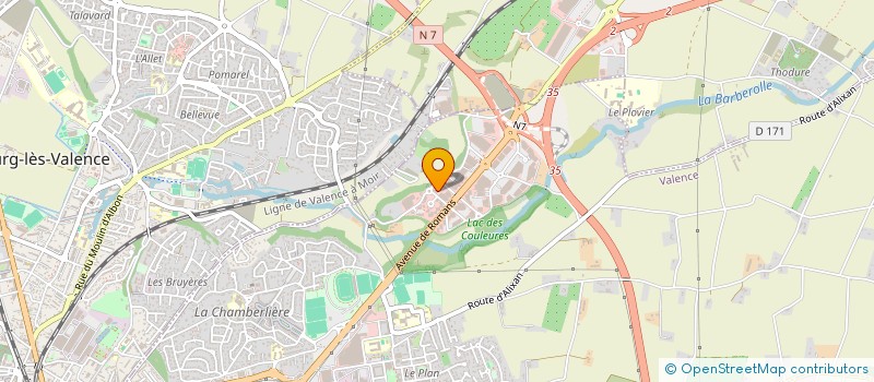 localisation de l'entreprise COLMI MOD  VALENCE