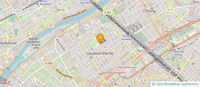 localisation de l'entreprise COLMONT à LEVALLOIS-PERRET