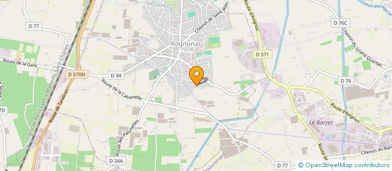 localisation de l'entreprise COLNAGHI  ROGNONAS