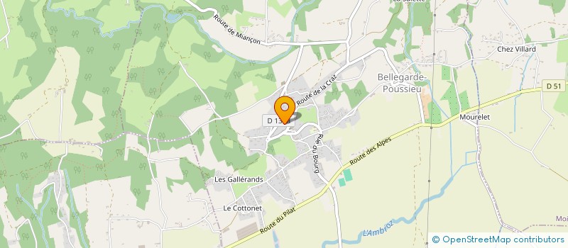 localisation de l'entreprise COLNI  BELLEGARDE-POUSSIEU