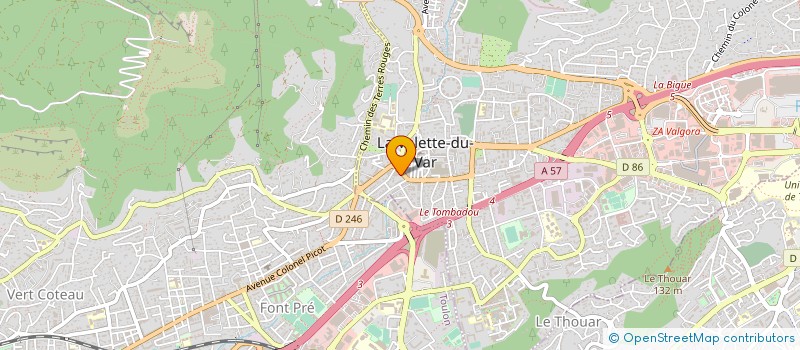 localisation de l'entreprise COLNOT ORFILA à LA VALETTE-DU-VAR