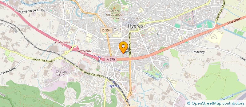 localisation de l'entreprise COLO à HYERES
