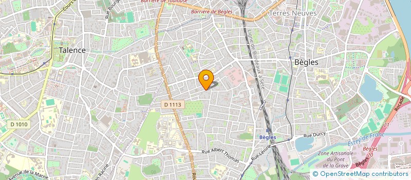 localisation de l'entreprise COLOC 14 GP à BEGLES