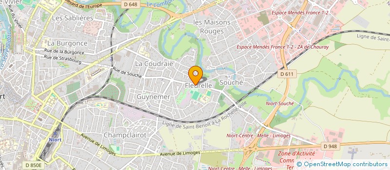 localisation de l'entreprise COLOC-ACTION à NIORT
