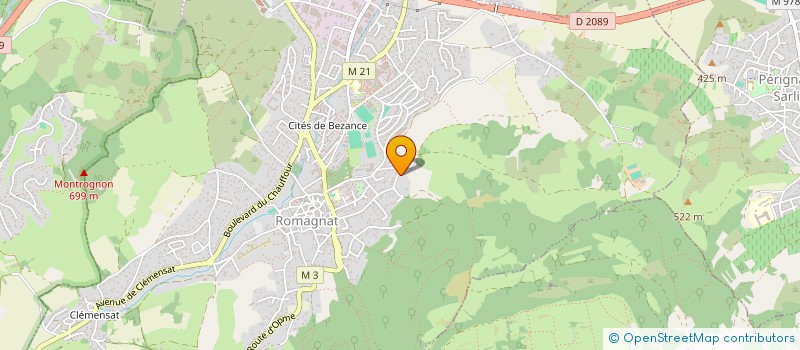 localisation de l'entreprise COLOC'N'ROLL & CIE  ROMAGNAT