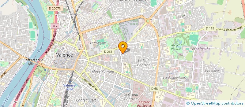 localisation de l'entreprise COLOCATION CIALA VALENCE MONTPLAISIR à VALENCE