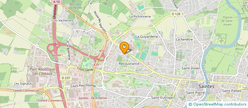 localisation de l'entreprise COLOCATION JEAN XXIII  SAINTES