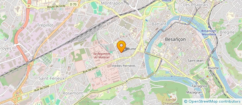 localisation de l'entreprise COLOCATION PERGAUD  BESANCON